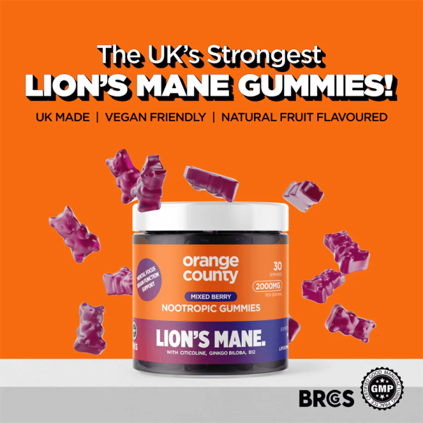 Orange County Lions Mane Nootropic Gummies - Vapestore Direct