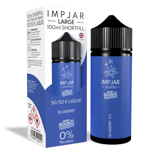 Blueberry E-Liquid 30000 Shortfill By Impjar 100ml - Vapestore Direct