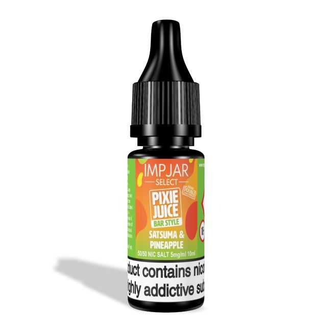 Satsuma & Pineapple SELECT COLLAB E-Liquid Nicotine Salt By Impjar x Pixie Juice 10ml - Vapestore Direct