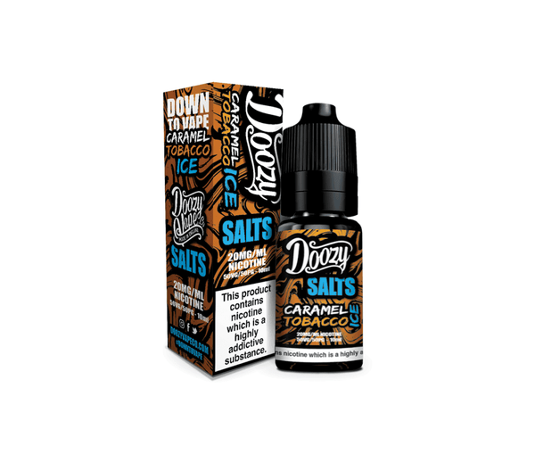 Caramel Tobacco Ice E-Liquid Nicotine Salt By Doozy Vape 10ml - Vapestore Direct