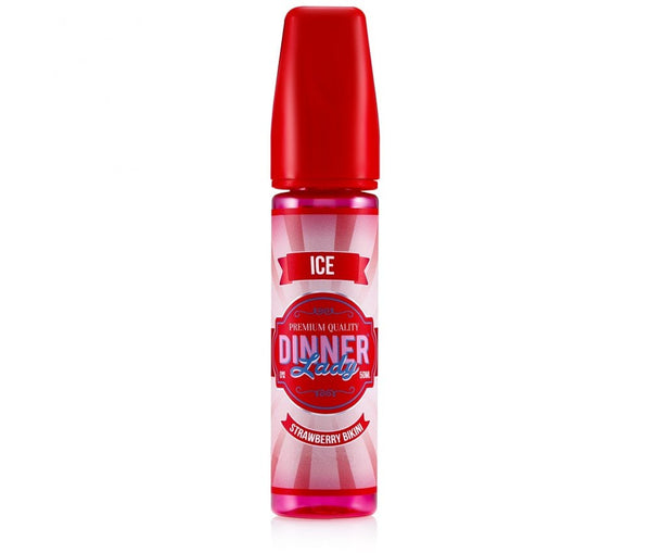 Strawberry Bikini E-Liquid Shortfill By Dinner Lady Ice 50ml - Vapestore Direct
