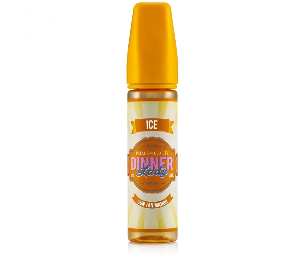 Sun Tan Mango E-Liquid Shortfill By Dinner Lady Ice 50ml - Vapestore Direct