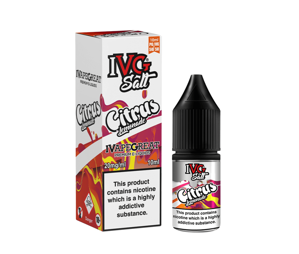 Citrus Lemonade E-Liquid Nicotine Salt By IVG 10ml - Vapestore Direct