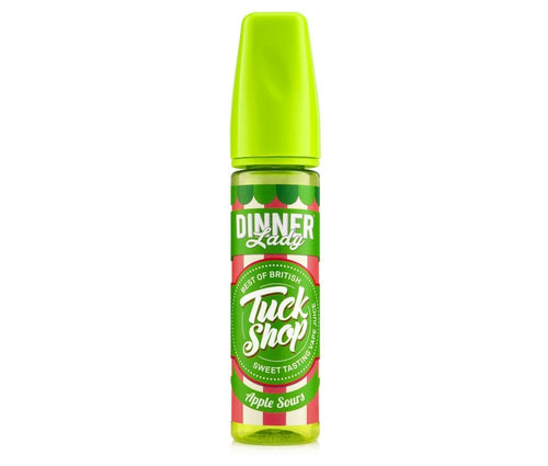 Apple Sours E-Liquid Shortfill By Dinner Lady Tuck Shop 50ml - Vapestore Direct