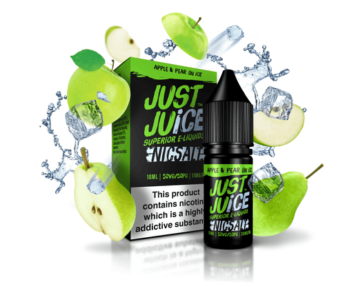 Apple & Pear On Ice E-Liquid Nicotine Salt By Just Juice 10ml - Vapestore Direct