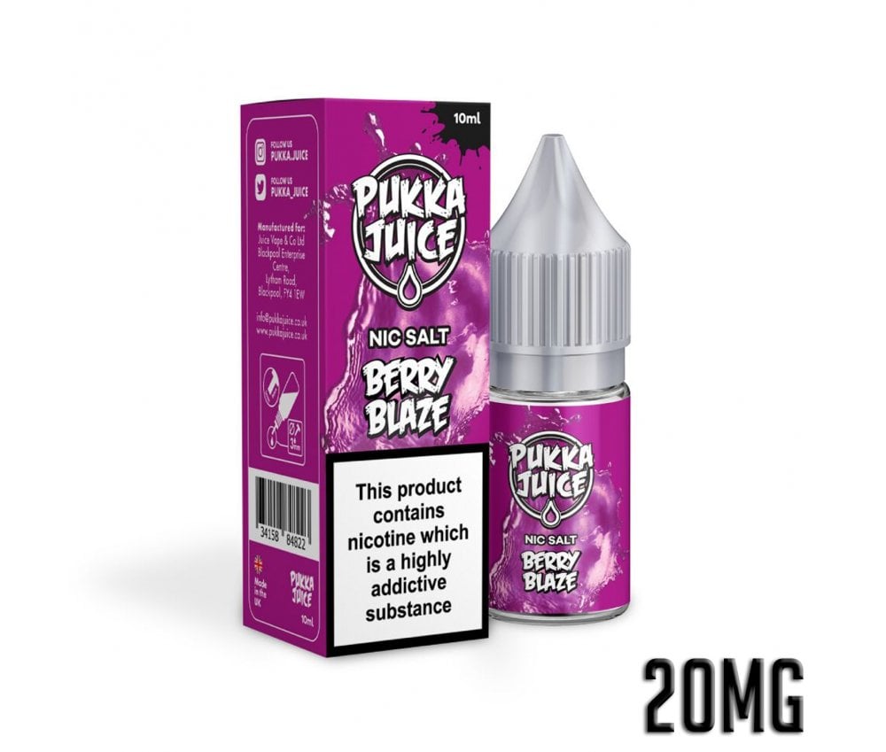 Berry Blaze E-Liquid Nicotine Salt By Pukka Juice 10ml - Vapestore Direct