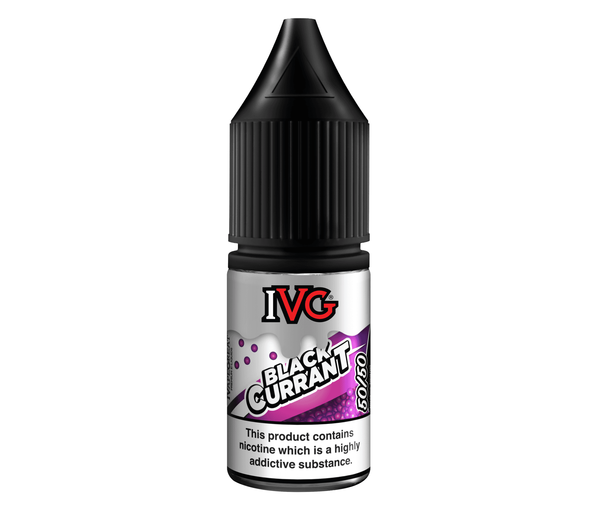 Blackcurrant 50/50 E-Liquid By IVG 10ml - Vapestore Direct