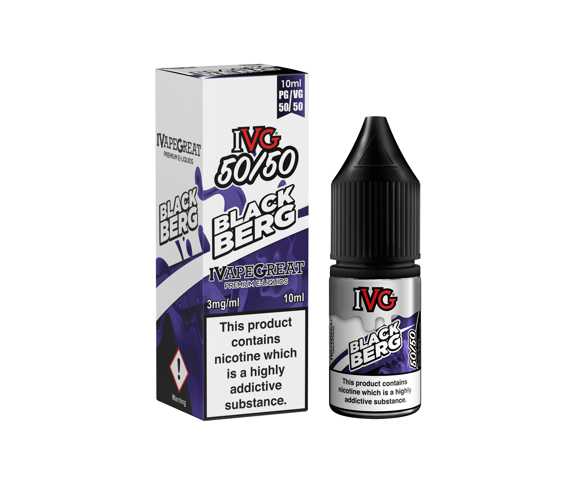 Blackberg 50/50 E-Liquid By IVG 10ml - Vapestore Direct