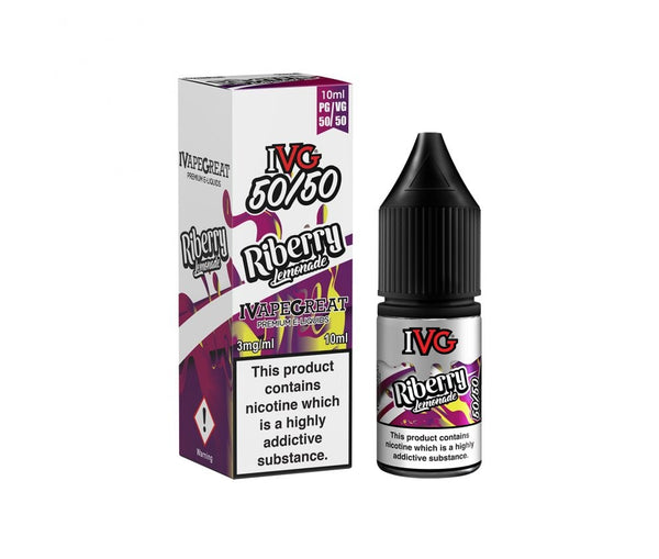 Riberry Lemonade 50/50 E-Liquid By IVG 10ml - Vapestore Direct