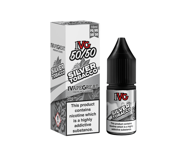 Silver Tobacco 50/50 E-Liquid By IVG 10ml - Vapestore Direct
