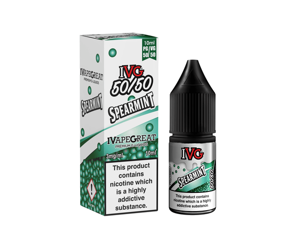 Spearmint 50/50 E-Liquid By IVG 10ml - Vapestore Direct