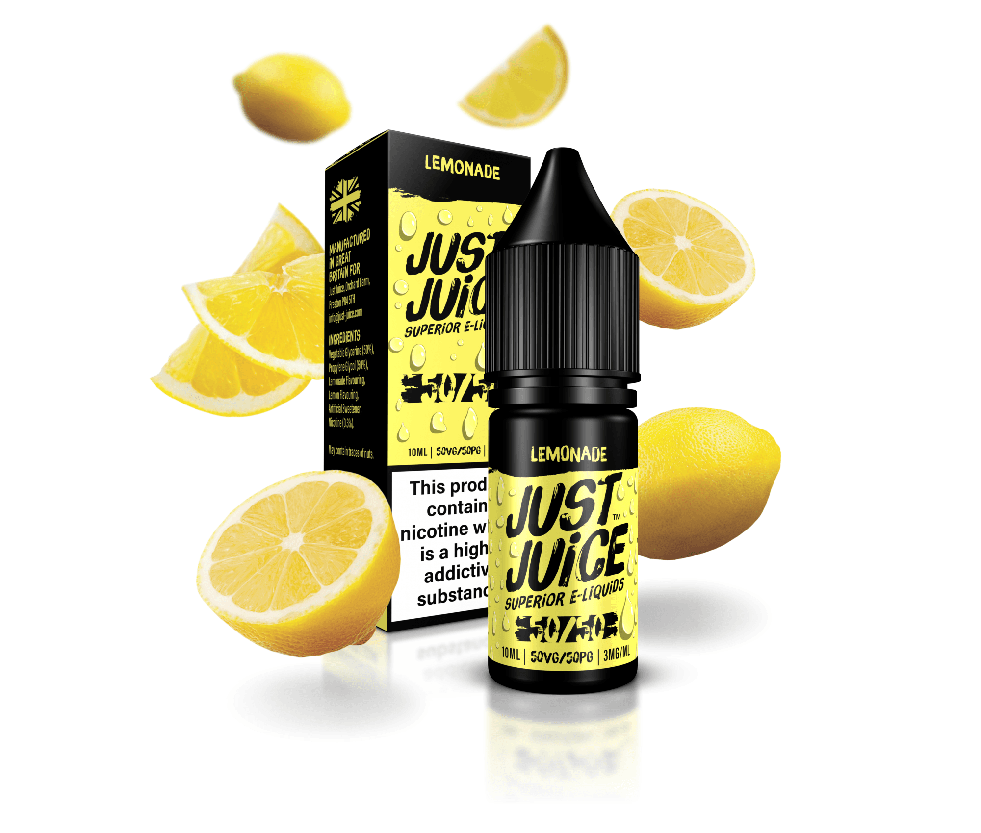 Lemonade 50/50 E-Liquid By Just Juice 10ml - Vapestore Direct