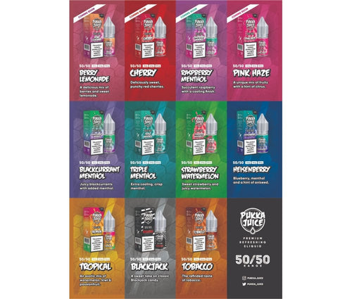 Blackjack 50/50 E-Liquid By Pukka Juice 10ml - Vapestore Direct