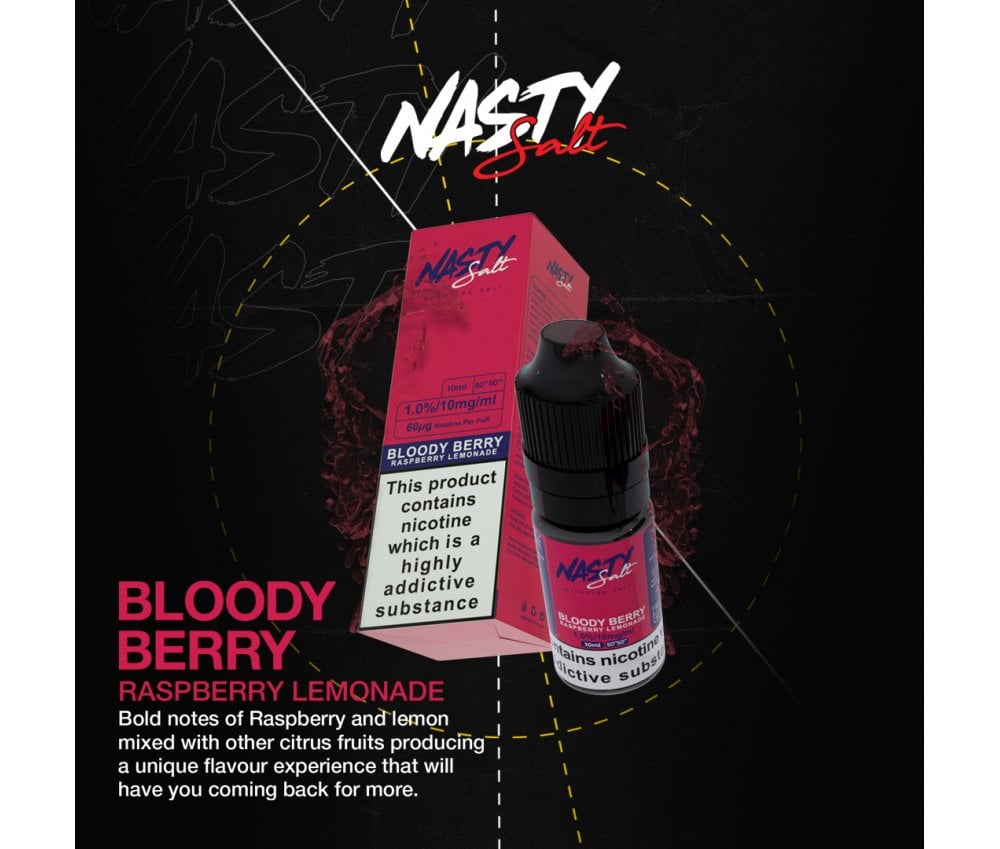 Bloody Berry E-Liquid Nicotine Salt By Nasty Juice 10ml - Vapestore Direct
