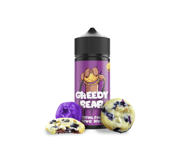 Bloated Blueberry E-Liquid Shortfill By Greedy Bear 100ml - Vapestore Direct