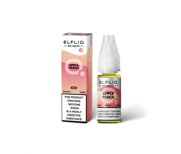 Apple Peach ELFLIQ E-Liquid Nicotine Salt By Elfbar 10ml - Vapestore Direct