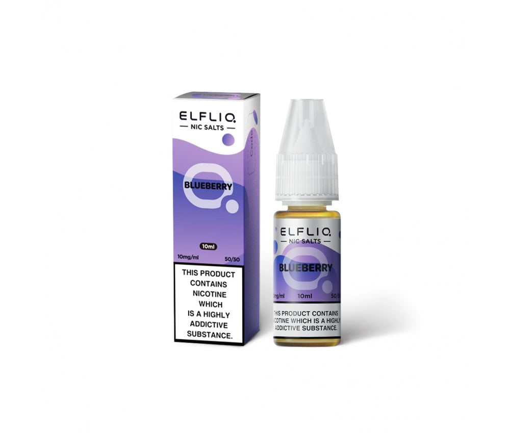 Blueberry ELFLIQ E-Liquid Nicotine Salt By Elfbar 10ml - Vapestore Direct