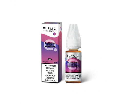 Blue Sour Raspberry ELFLIQ E-Liquid Nicotine Salt By Elfbar 10ml - Vapestore Direct