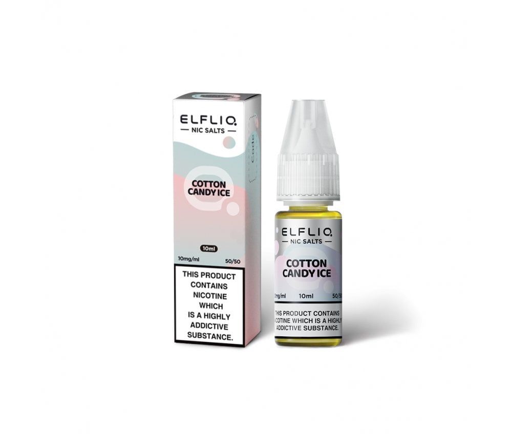 Cotton Candy Ice ELFLIQ E-Liquid Nicotine Salt By Elfbar 10ml - Vapestore Direct