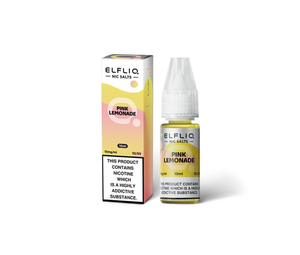 Pink Lemonade ELFLIQ E-Liquid Nicotine Salt By Elfbar 10ml - Vapestore Direct