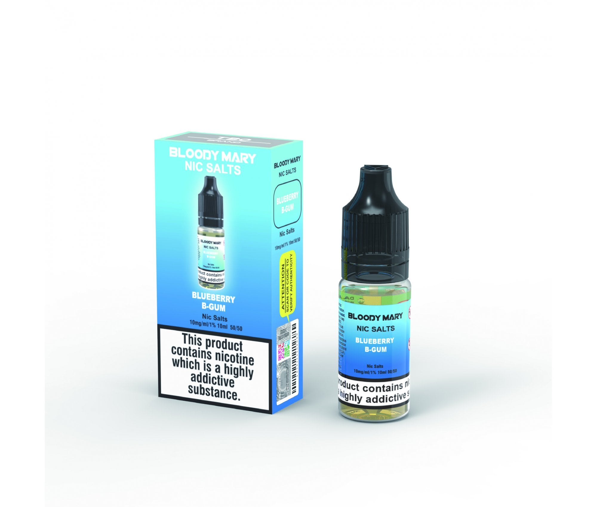 Blueberry Bubblegum E-Liquid Nicotine Salt By Bloody Mary 10ml - Vapestore Direct