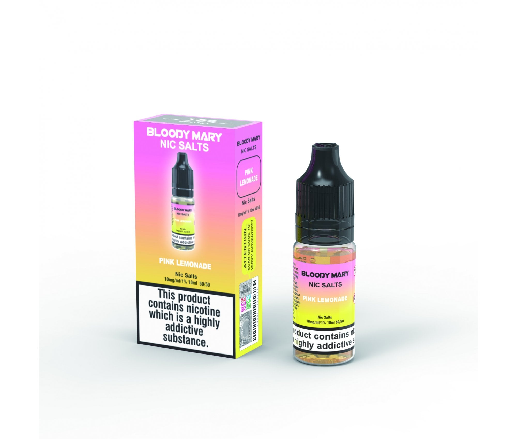 Pink Lemonade E-Liquid Nicotine Salt By Bloody Mary 10ml - Vapestore Direct