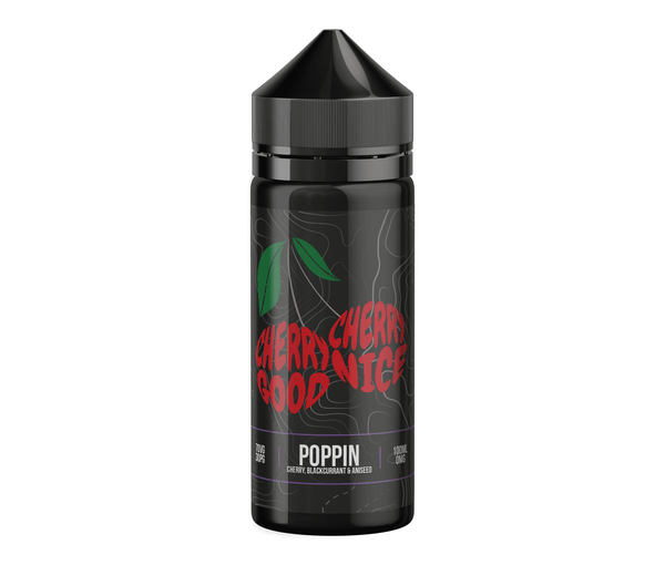 Poppin Cherry Good Cherry Nice E-Liquid Shortfill By Wick Liquor 100ml - Vapestore Direct