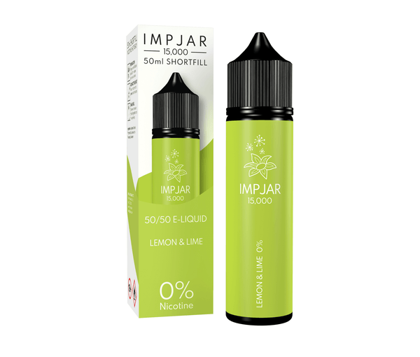 Lemon & Lime E-Liquid 15000 Shortfill By Impjar 50ml - Vapestore Direct