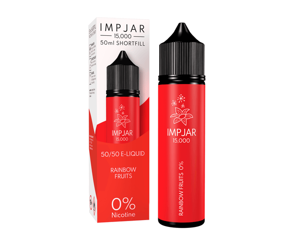 Rainbow Fruits E-Liquid 15000 Shortfill By Impjar 50ml - Vapestore Direct