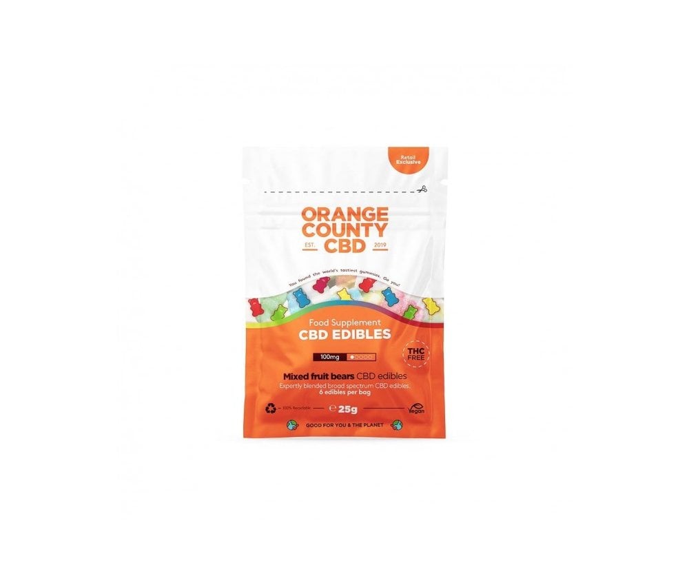 Orange County CBD Gummy Bears - Mini Grab Bag 100mg - Vapestore Direct