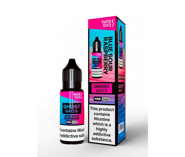 Blue Sour Raspberry GHOST SALTS E-Liquid Nicotine Salt By Vapes Bars 10ml - Vapestore Direct