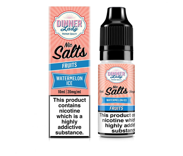 Watermelon Ice E-Liquid Nicotine Salt By Dinner Lady Fruits 10ml - Vapestore Direct