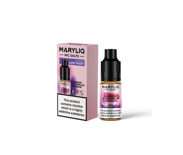 Blueberry Watermelon Lemonade Maryliq E-Liquid Nicotine Salt By Elfbar 10ml - Vapestore Direct