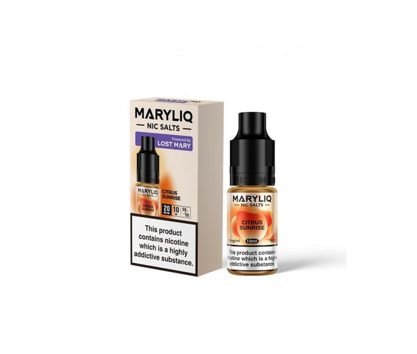 Citrus Sunrise Maryliq E-Liquid Nicotine Salt By Elfbar 10ml - Vapestore Direct