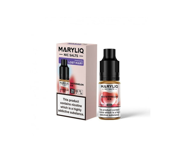 Watermelon Ice Maryliq E-Liquid Nicotine Salt By Elfbar 10ml - Vapestore Direct