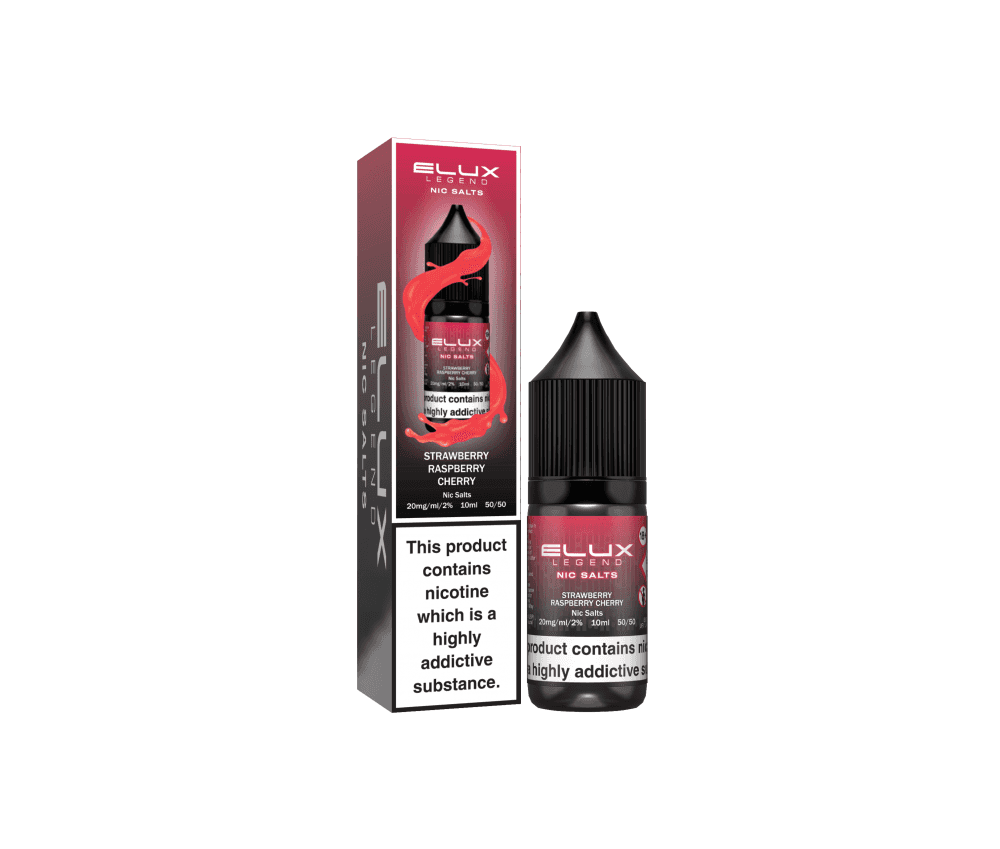 Strawberry Raspberry Cherry E-Liquid Nicotine Salt By Elux Legend 10ml - Vapestore Direct