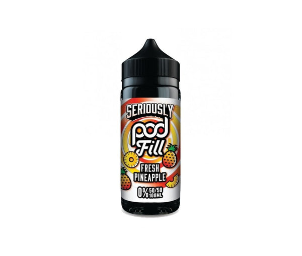 Fresh Pineapple Seriously Pod Fill E-Liquid Shortfill by Doozy Vape 100ml - Vapestore Direct