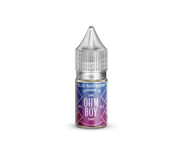 Blue Raspberry Lemonade Ice E-Liquid Nicotine Salt By Ohm Boy 10ml - Vapestore Direct