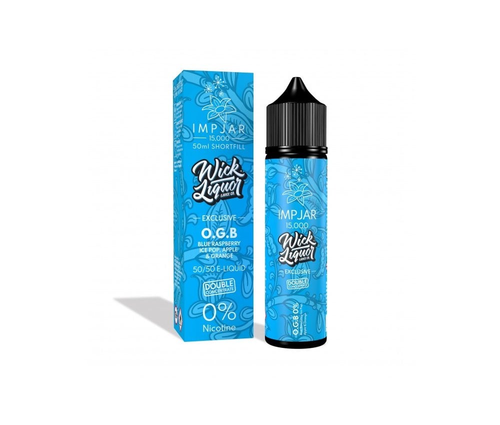 O.G.B E-Liquid 15000 Shortfill By Impjar X Wick Liquor 50ml - Vapestore Direct