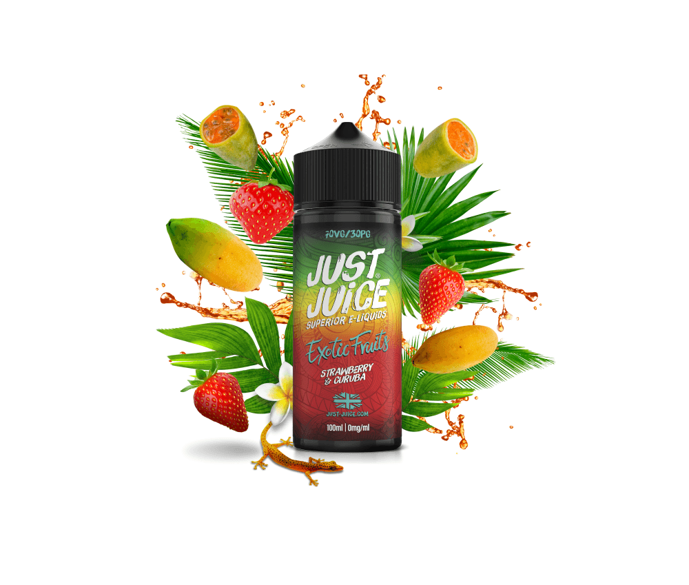 Strawbery & Curuba E-Liquid Shortfill By Just Juice 100ml - Vapestore Direct