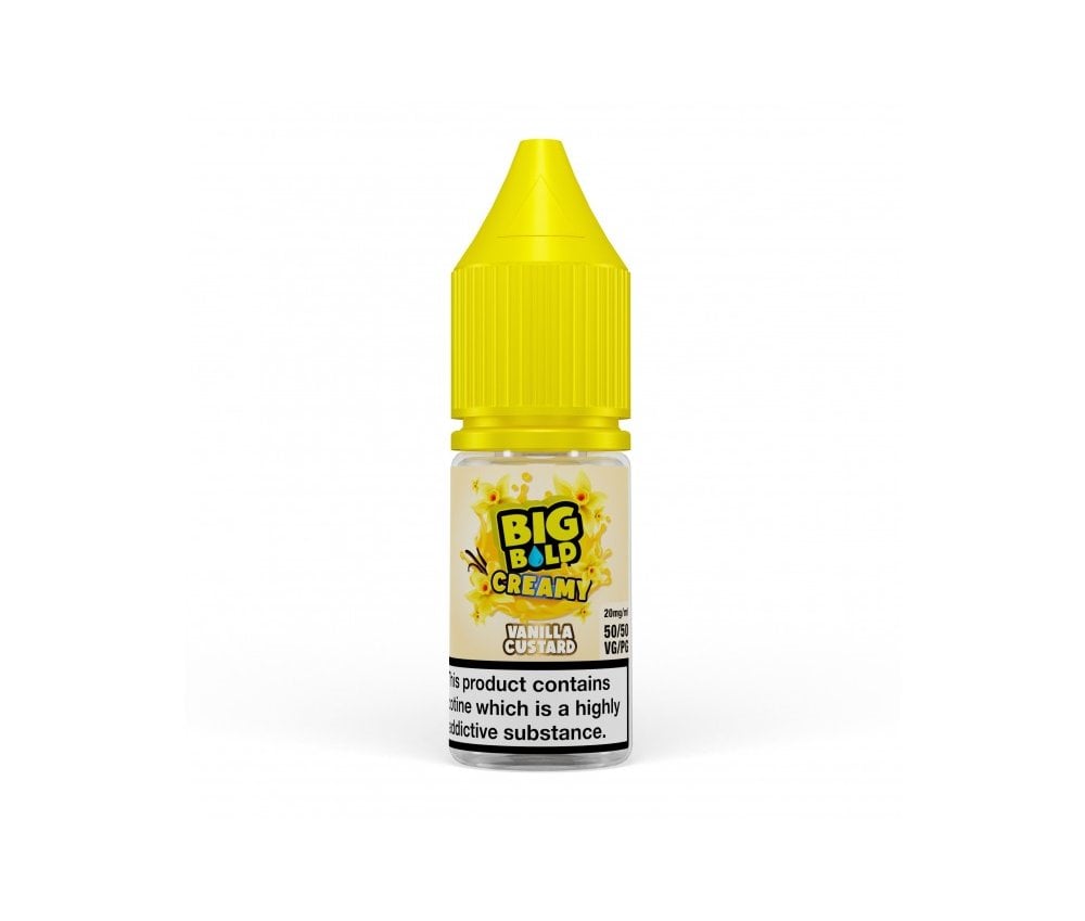 Vanilla Custard CREAMY E-Liquid Nicotine Salt By Big Bold 10ml - Vapestore Direct