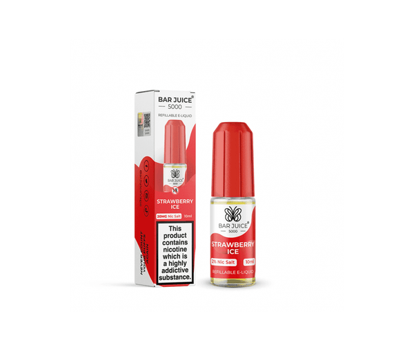 Strawberry Ice E-Liquid Nicotine Salt By Bar Juice 10ml - Vapestore Direct