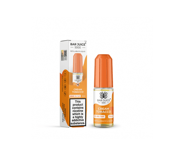 Cream Tobacco E-Liquid Nicotine Salt By Bar Juice 10ml - Vapestore Direct