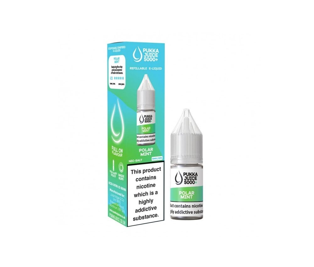 Polar Mint E-Liquid Nicotine Salt By Pukka Juice 10ml - Vapestore Direct