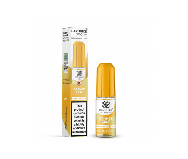 Orange Zest E-Liquid Nicotine Salt By Bar Juice 10ml - Vapestore Direct