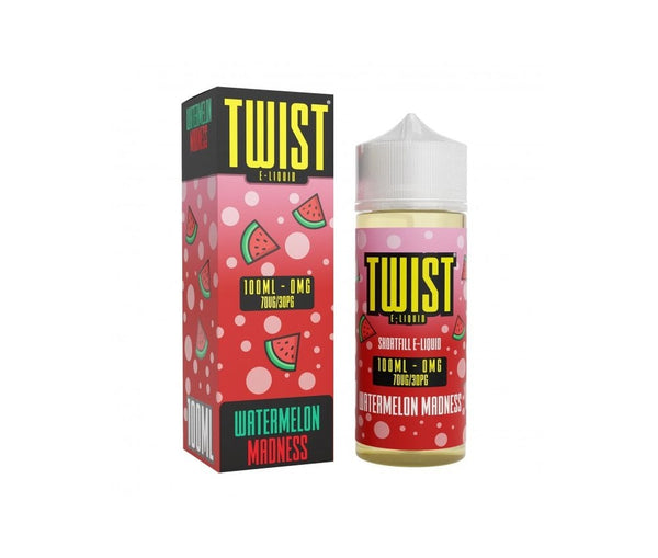 Watermelon Madness E-Liquid Shortfill By Twist 100ml - Vapestore Direct