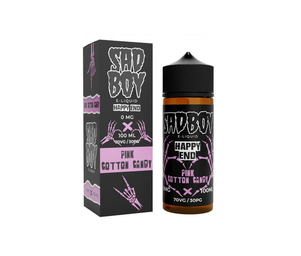 Happy End - Pink Cotton Candy E-Liquid Shortfill By Sadboy 100ml - Vapestore Direct