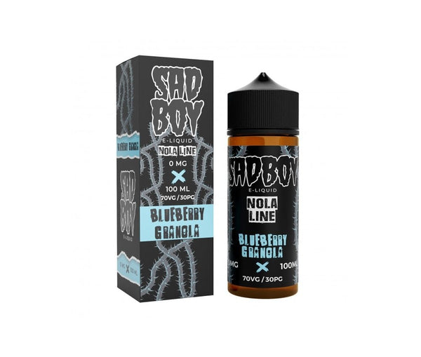 Nola Line - Blueberry Granola E-Liquid Shortfill By Sadboy 100ml - Vapestore Direct