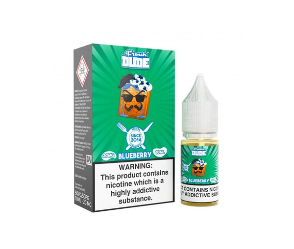 Blueberry E-Liquid Nicotine Salt By French Dude 10ml - Vapestore Direct