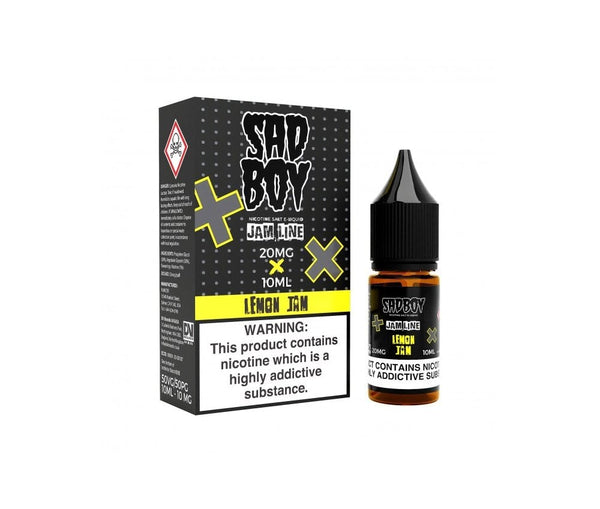 Jam Line - Lemon Jam E-Liquid Nicotine Salt By Sadboy 10ml - Vapestore Direct